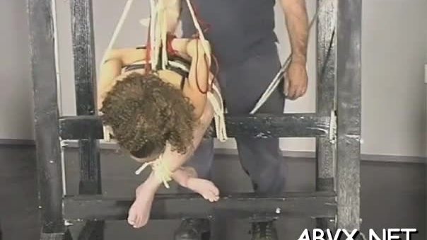 Sexy extraordinary bondage home porn